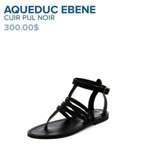 K.Jacques Black Aqueduc Ebene 39 fits size 8 EUC